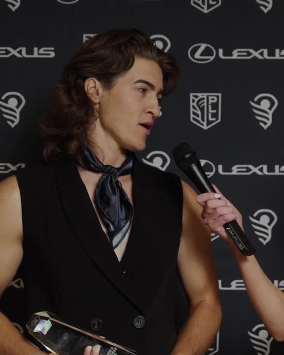Madison Doucette after being named Goalie of the Year