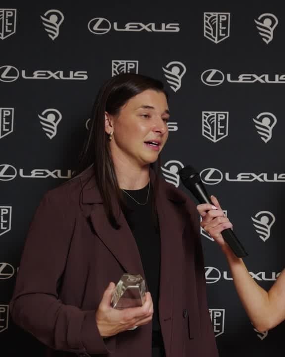 Charlotte North after being named Teammate of the Year